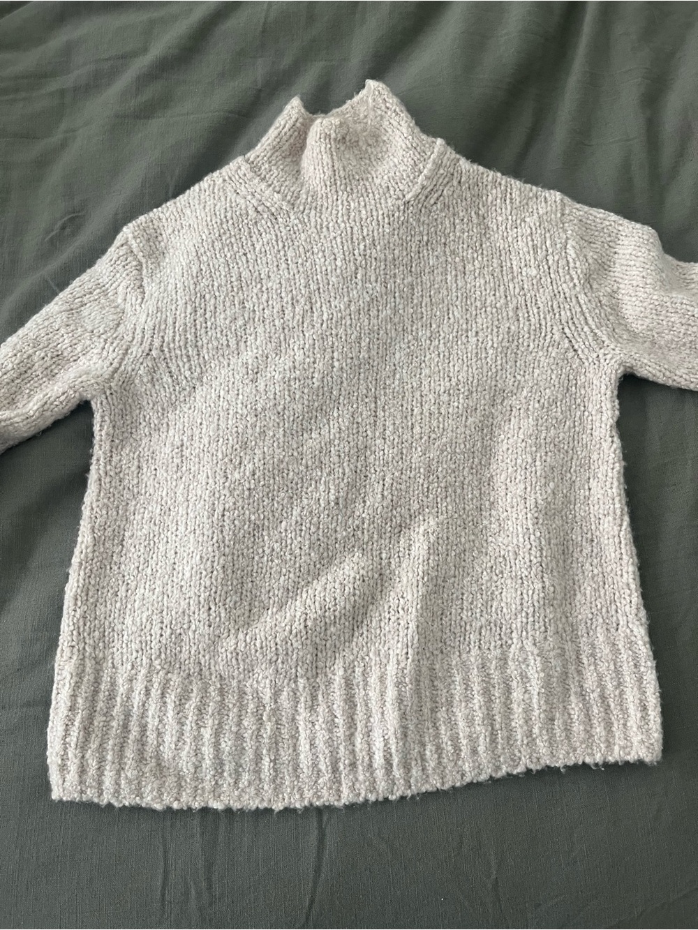 Vince Cream Turtleneck Pullover Sweater